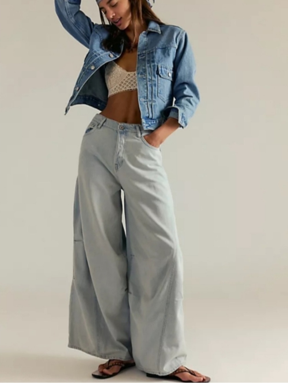We the Free Free People Westward Demi Jean in Fade into You Size 29 NWT
